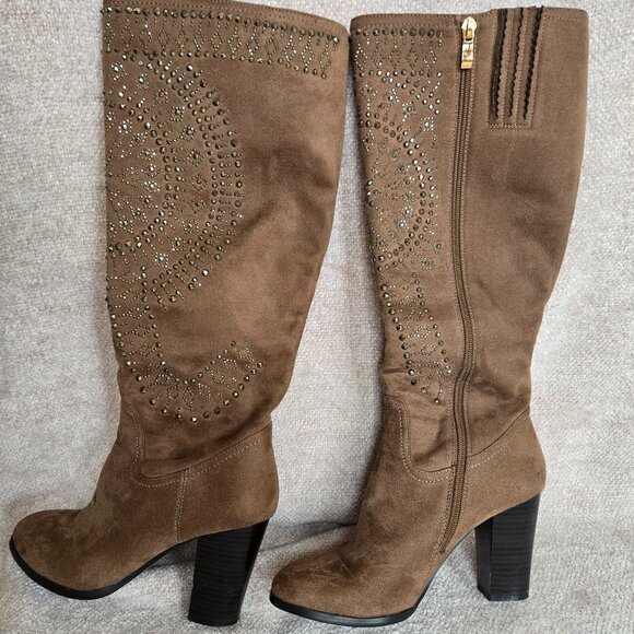 Nancy Lil Knee High Rhinestone Boots - Picture 3 of 6